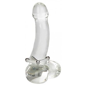 Inel Penis Steel Beaded Silicone Transparent Thumb 1