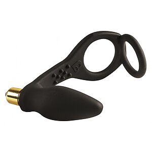 Anal Plug Vibrator cu Inel Ro-Zen Negru Thumb 1