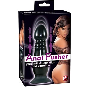 Vibrator Anal Pusher Negru Thumb 1