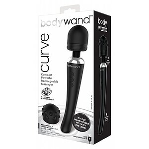 Vibrator Bodywand Curbat Rechargeable Negru Thumb 1