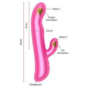 ONINDER Oslo Rabbit Rotation Roz, 10 Moduri USB Thumb 3