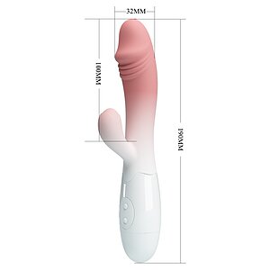 Pretty Love Snappy — Vibrator 30 Moduri, Dual Roz/alb Thumb 7