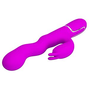 Pretty Love Laursen – Vibrator curbat Reîncărcabil 7+4, Mov Thumb 7