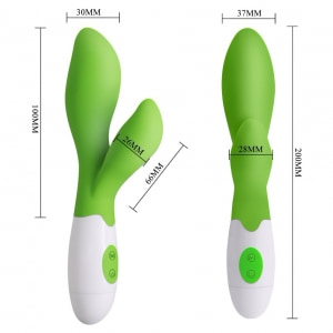 Pretty Love Owen — 30 Moduri, Dublă Stimulare, Silicon Verde Thumb 2