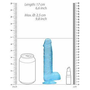 Dildo Shots Realistic Albastru Thumb 4