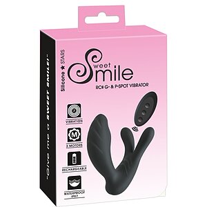Vibrator Sweet Smile G Punct 3 Motoare Reîncărcabil Negru Thumb 7