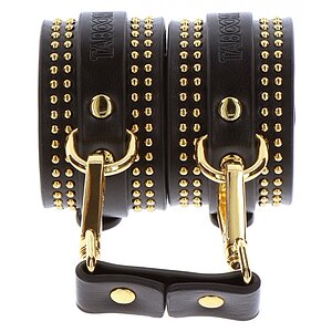 Studded Wrist Cuffs Set Negru Thumb 2