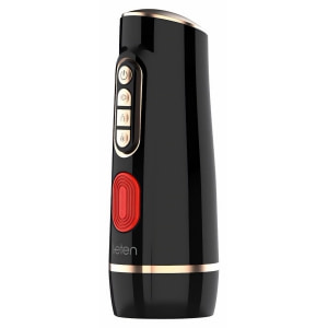 Leten Masturbator Electric 10 Viteze cu Mod Scurgere Negru Thumb 2