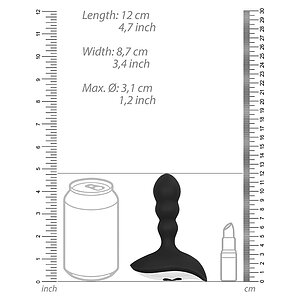 Vibrator Anal No. 78 Rechargeable Negru Thumb 5