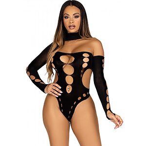 Body Leg Avenue Salma Negru XS-L Thumb 3