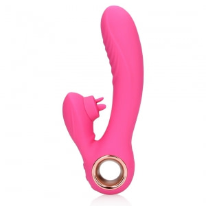 Loveline Rabbit Heat – Limbă Oscilantă, încălzire 13.5 cm Roz Thumb 2