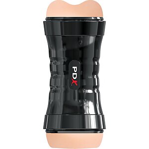 PDX Extreme - Masturbator Dublu 2 Capete, Auto-lubrifiere Flesh Thumb 1