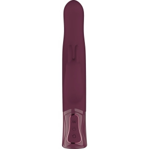 She.E.O Rabbit Rotativ Reîncărcabil — 10 Vibrații, 3 Rotații Vișiniu Thumb 1