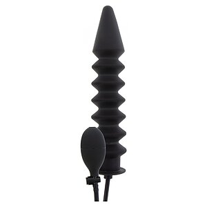 Plug Anal Gonflabil Hidden Desire — Striații Negru Thumb 1