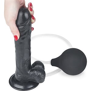 Dildo 23cm Cu Ejaculare Extremă Negru Thumb 6