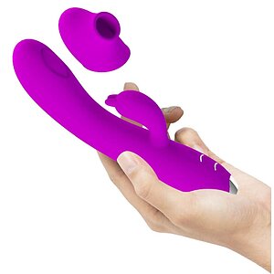Vibrator Rabbit Pretty Love Regină Mov Thumb 2