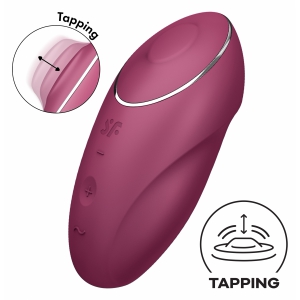 Satisfyer Tap Climax 1 Roșu 11 Vibrații + 11 Tapping Thumb 4