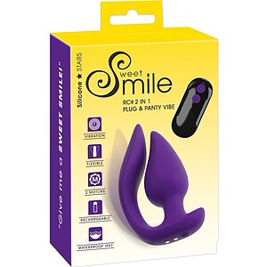 Sweet Smile Plug Panty 2în1, Reîncărcabil, 7 Moduri Mov Thumb 7