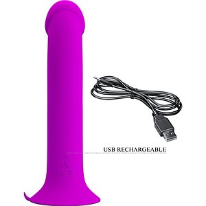 Pretty Love Murray – Dildo Vibrant Mov, 12 Moduri, USB Thumb 8