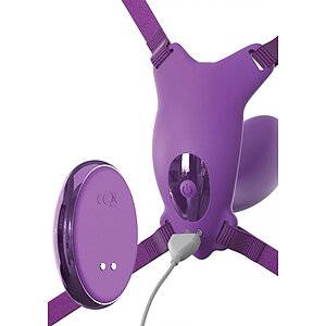 Pipedream Butterfly Strap On 10 Moduri Reîncărcabil Mov Thumb 2