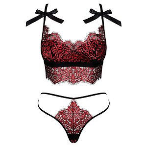 Set Obsessive Redessia Roșu L-XL Thumb 2