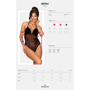 Body Obsessive Alifini Negru S-M Thumb 4