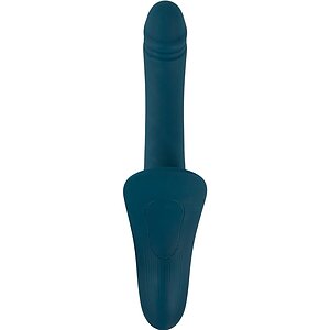 Set Strap-On You2Toys — 7 Moduri, Reîncărcabil Albastru Thumb 3