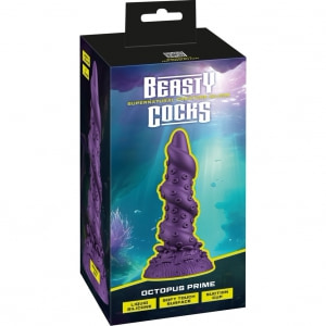 Octopus Prime — Dildo Din silicon Lichid, Ventuză 20.2 cm Mov Thumb 12