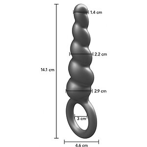 ToyJoy Plug Anal Din silicon Metalizat, Diam. 2.9 cm, Gri Thumb 6