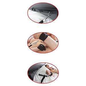 Set Ultimate Bed Restraint Fetish Fantasy Series Negru Thumb 2