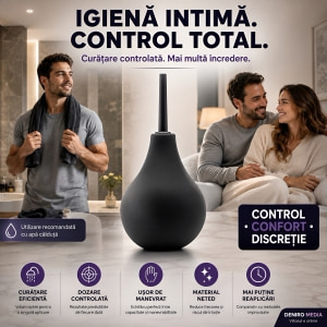 Anal Irigator Medium Negru Thumb 3