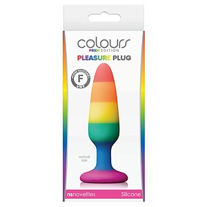Anal Plug Pleasure Rainbow Small Multicolor Thumb 1