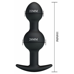 Anal Plug Pretty Love Heavy Negru Thumb 8
