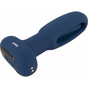 ANOS Plug Anal cu Limba Oscilantă – 10x10, Reîncărcabil Albastru Thumb 1
