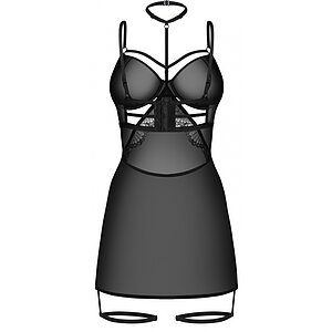 Chemise Obsessive Arrowel Negru S-M Thumb 3