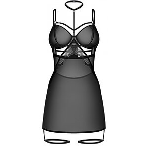 Chemise Obsessive Arrowel Negru S-M Thumb 1