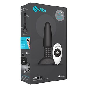 B-Vibe Anal Plug Negru Thumb 3