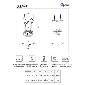 Babydoll LivCo Larisa Negru L-XL Thumb 1