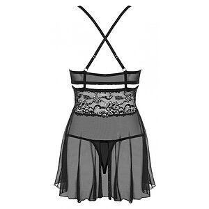 Babydoll Obsessive 838-BAB Negru S-M Thumb 3