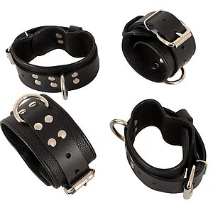 Set Restricții Pentru Pat H Belt și Cătușe Negru Thumb 4