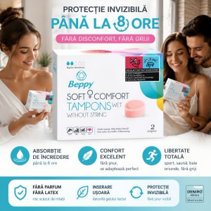 Beppy Soft Comfort Wet Tampon Intern Invizibil, 2 buc Thumb 4