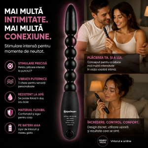 Bile Anale Pleaser Power Negru Thumb 5