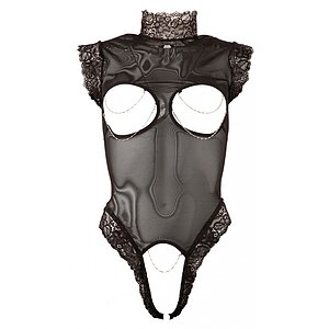 Body Abierta Fină Sâni Decupați Negru XL Thumb 3