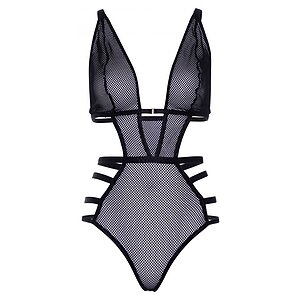 Body Leg Avenue Net Cut Out Allesia Negru L Thumb 2