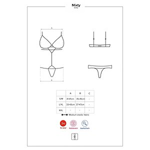 Body Obsessive Mixty Negru S-M Thumb 4