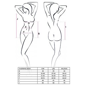 Body Passion Charming Negru L-XL Thumb 2