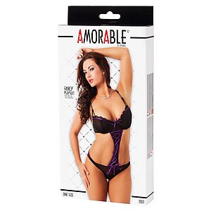 Body Playsuit Amorable Negru S-L Thumb 2