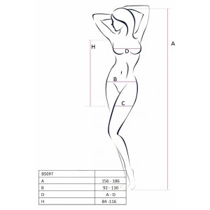 Chemise Passion BS097 Negru S-L Thumb 7