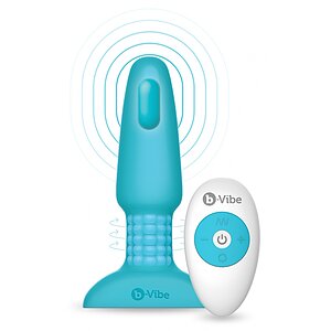 B-Vibe Vibrating Plug Albastru Thumb 6