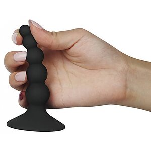 Anal Plug Cu BIle Lure Me Black Negru Thumb 1